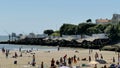 Fishing nets called Ã¢â¬ÅcarreletÃ¢â¬Â by the beach of Pontaillac in Royan